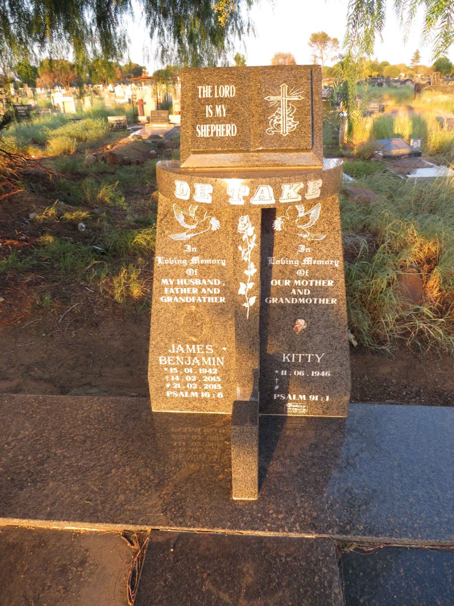 TAKE James Benjamin, de 1942-2015 & Kitty 1946- 