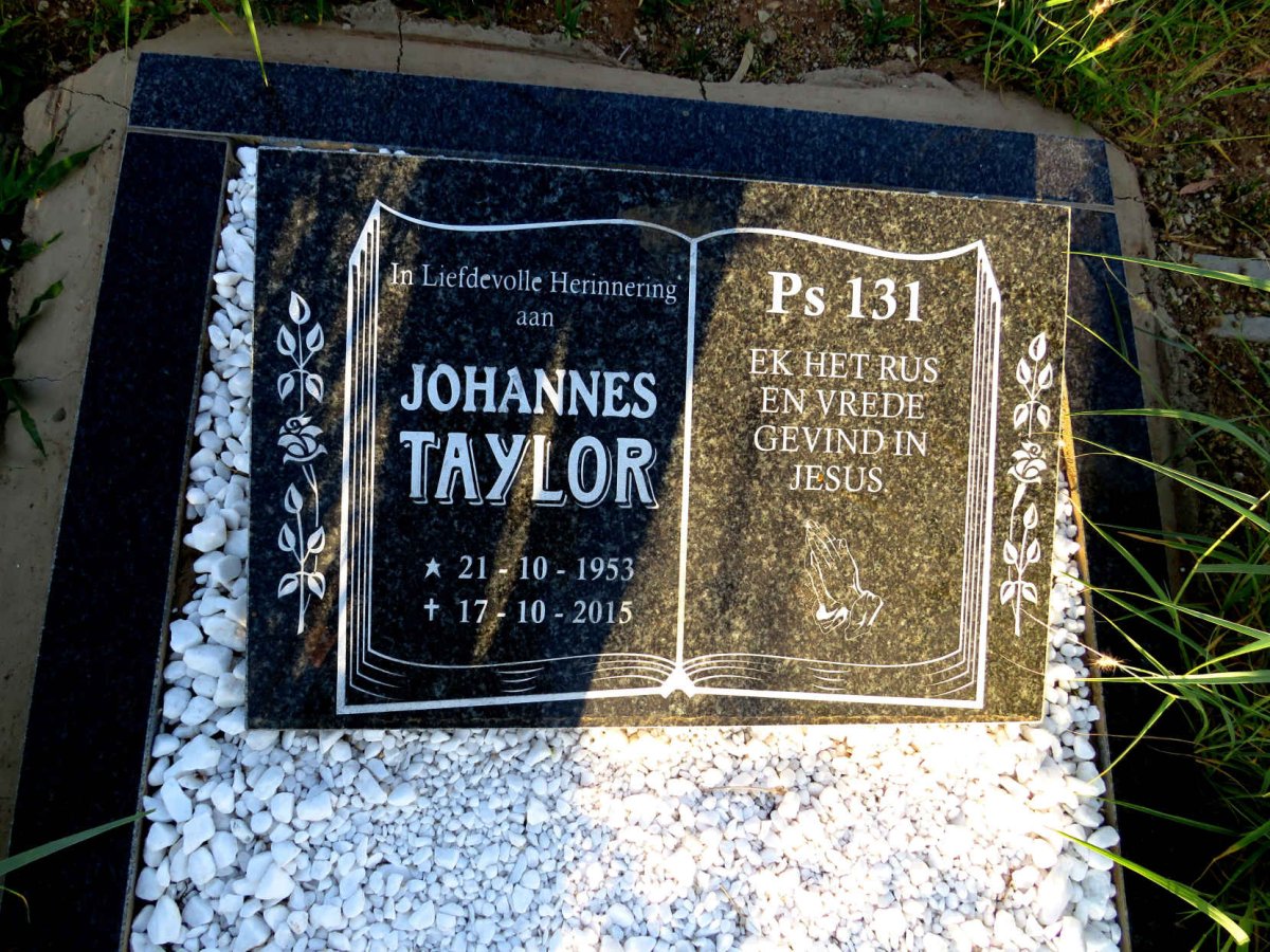 TAYLOR Johannes 1953-2015
