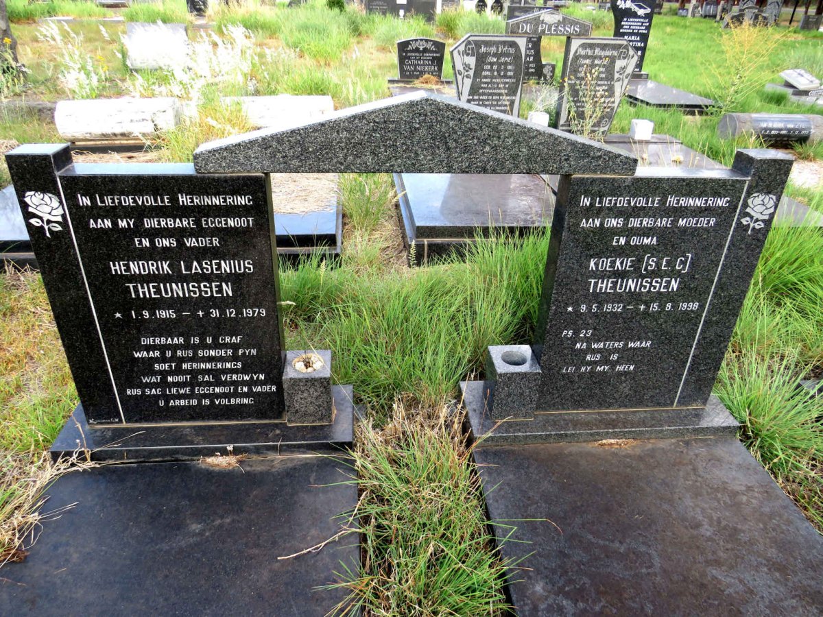 THEUNISSEN Hendrik Lasenius 1915-1979 & S.E.G. 1932-1998