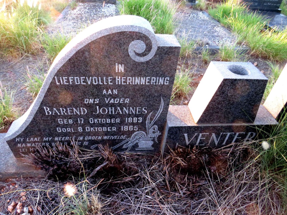 VENTER Barend Johannes 1883-1965 & Maria Elizabeth VENTER 1890-1969_1