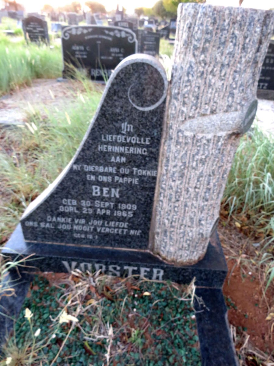 VORSTER Ben 1909-1965