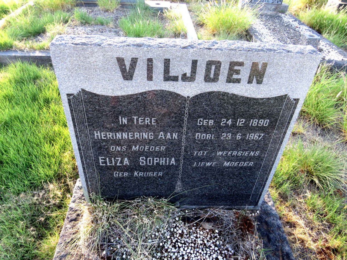 VILJOEN Eliza Sophia 1890-1967