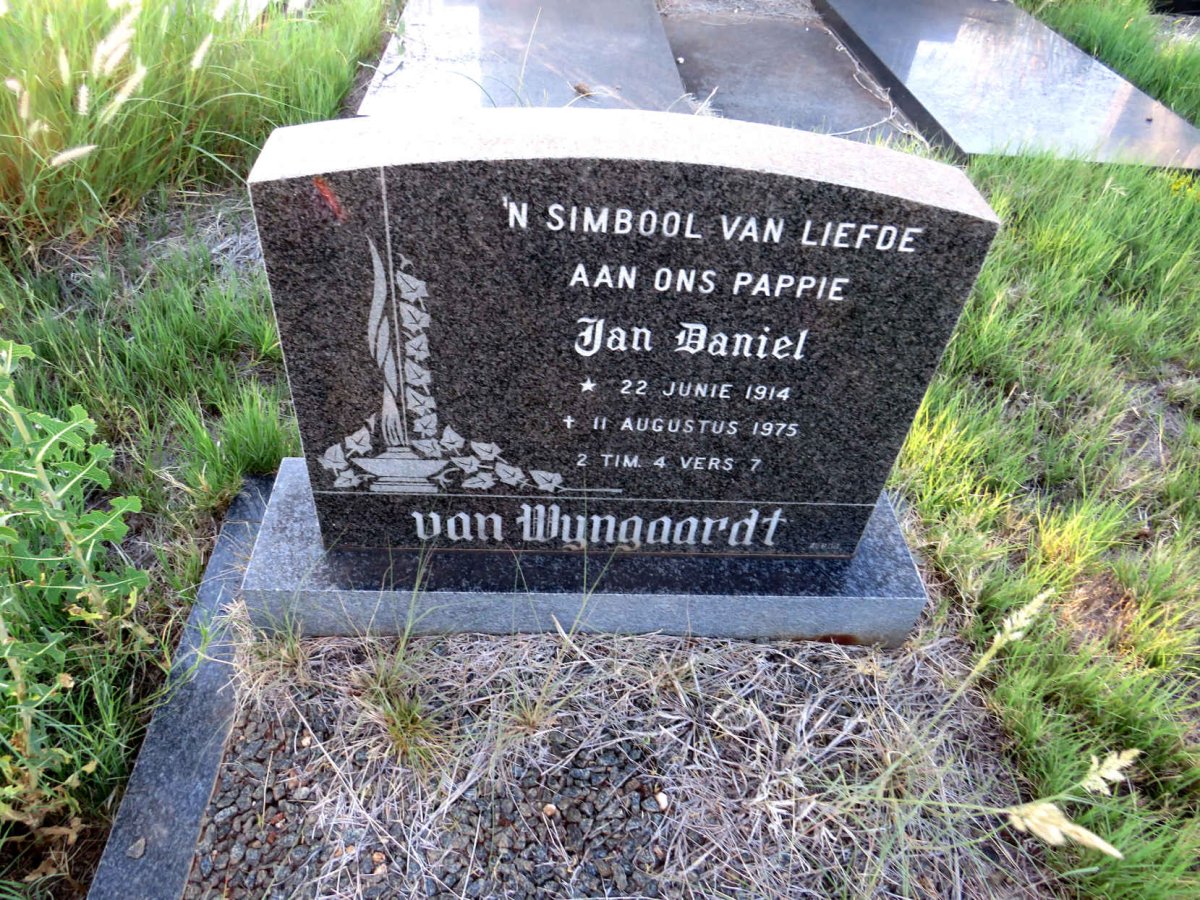 WYNGAARDT Jan Daniel, van 1914-1975