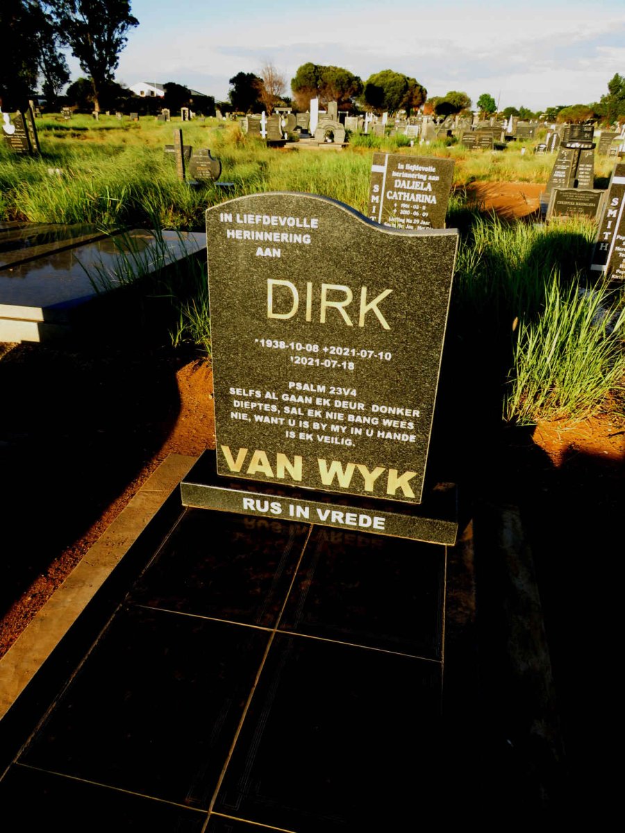 WYK Dirk, van 1938-2021