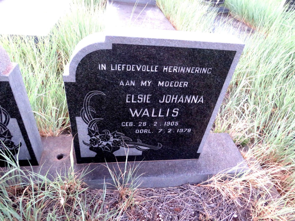 WALLIS Elsie Johanna 1905-1978