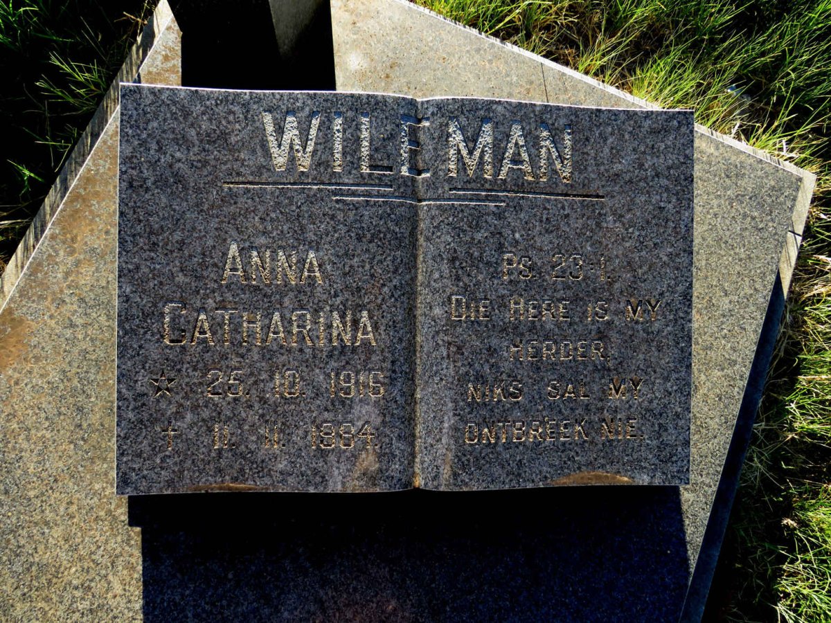 WILEMAN Anna Catharina 1916-1994