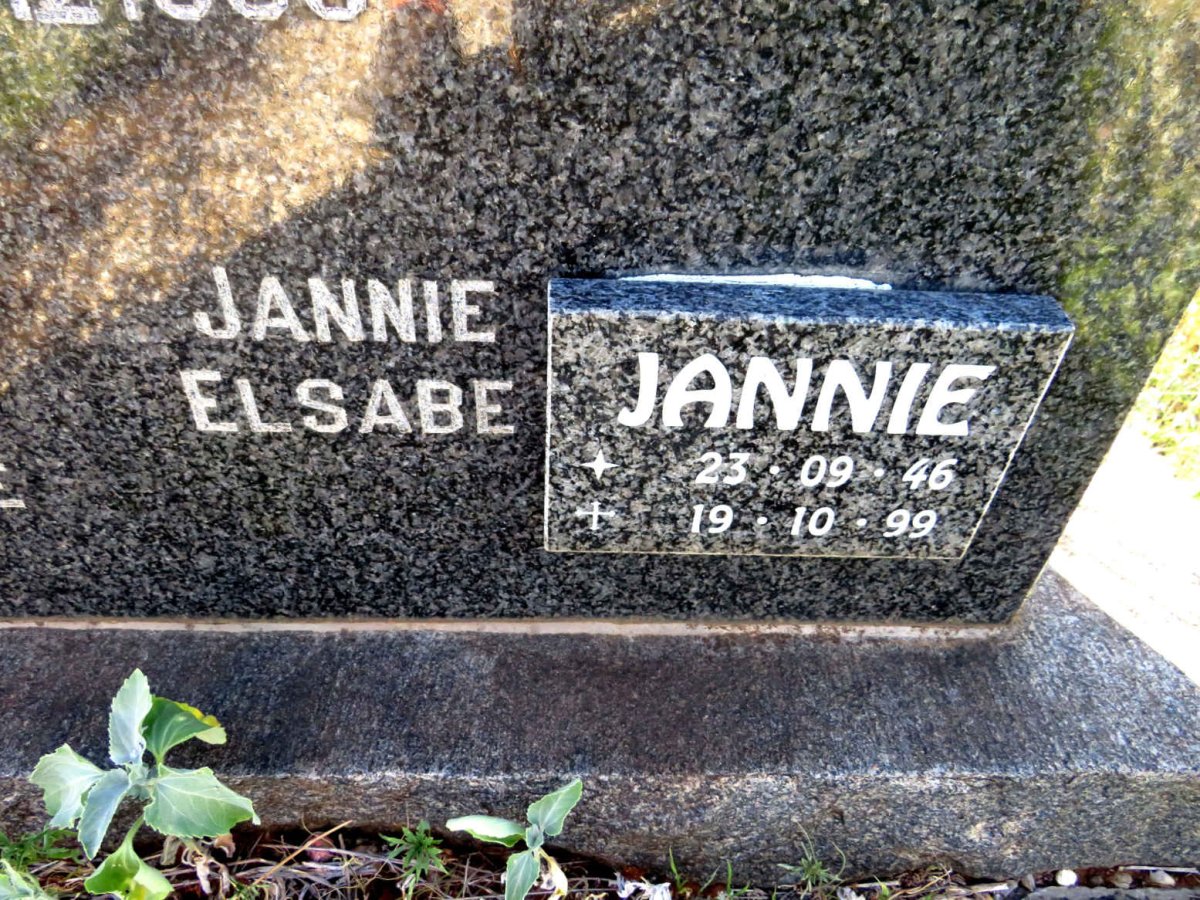WATT Johanna Maria Magdalena, van der nee CRONJE 1907-1968 :: WATT Jannie, van der 1946-199_2