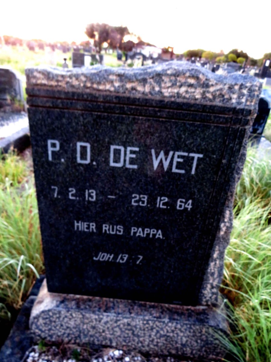 WET P.D., de 1913-1964