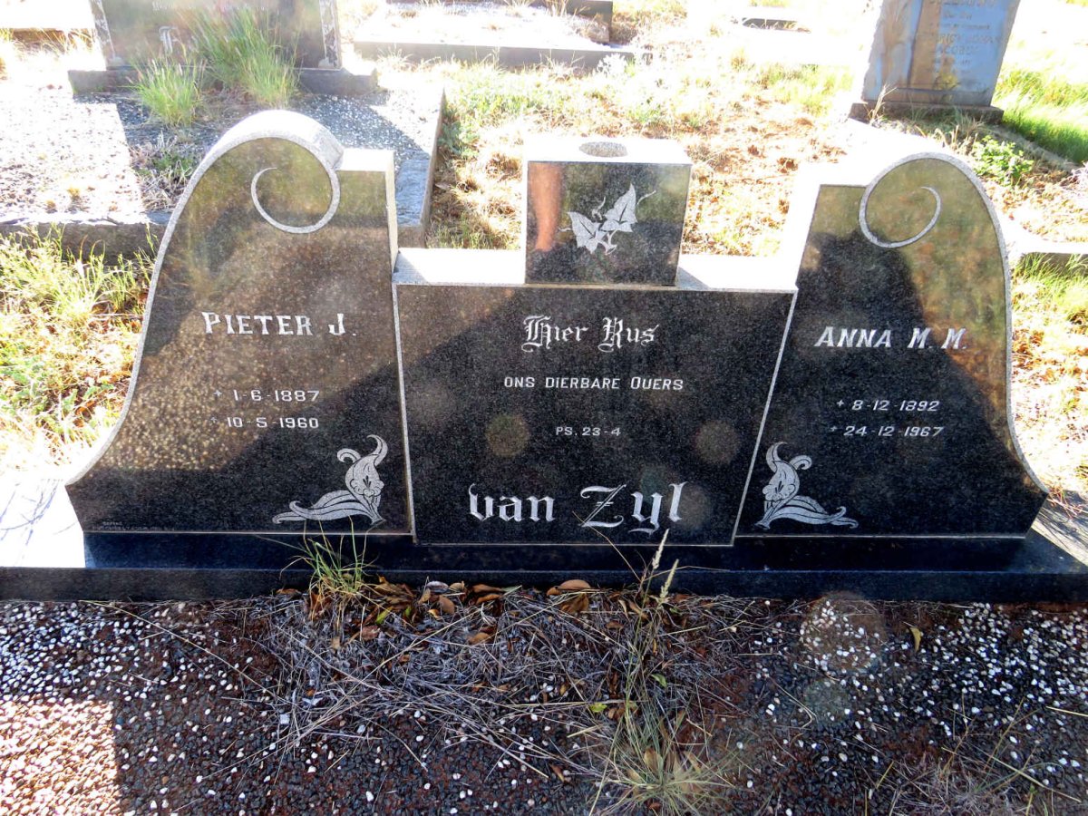 ZYL Pieter J., van 1887-1960 & Anna M.M. 1892-1967