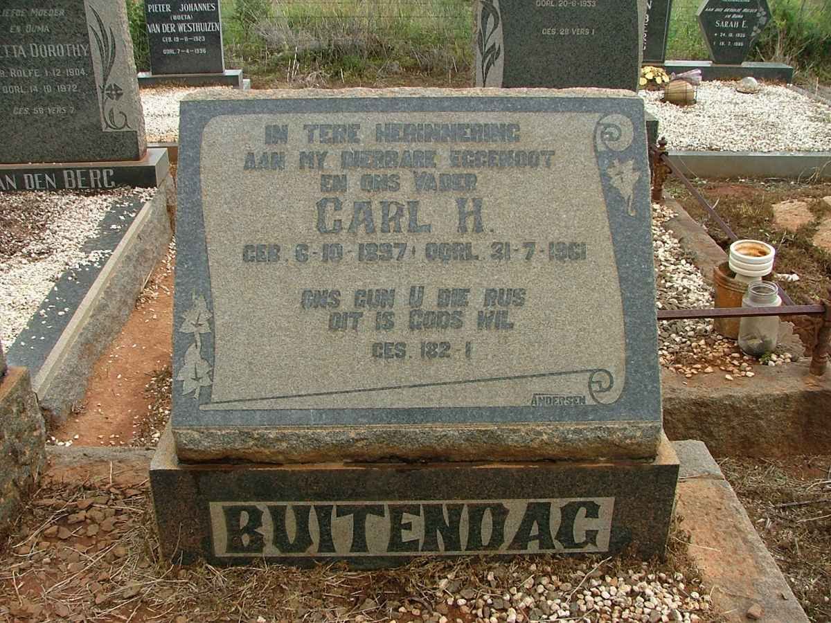 BUITENDAG Carl H. 1897-1961
