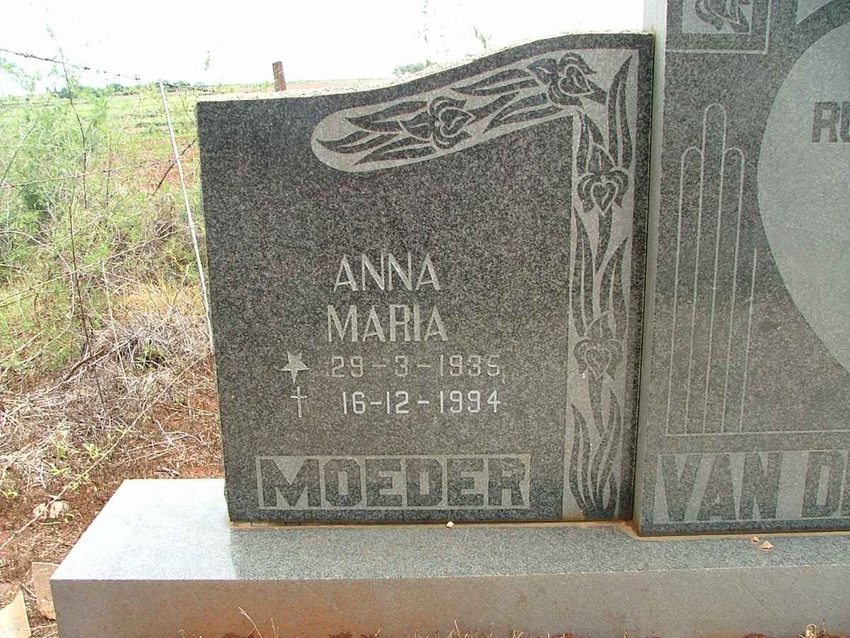 MERWE Anna Maria, van der 1935-1994