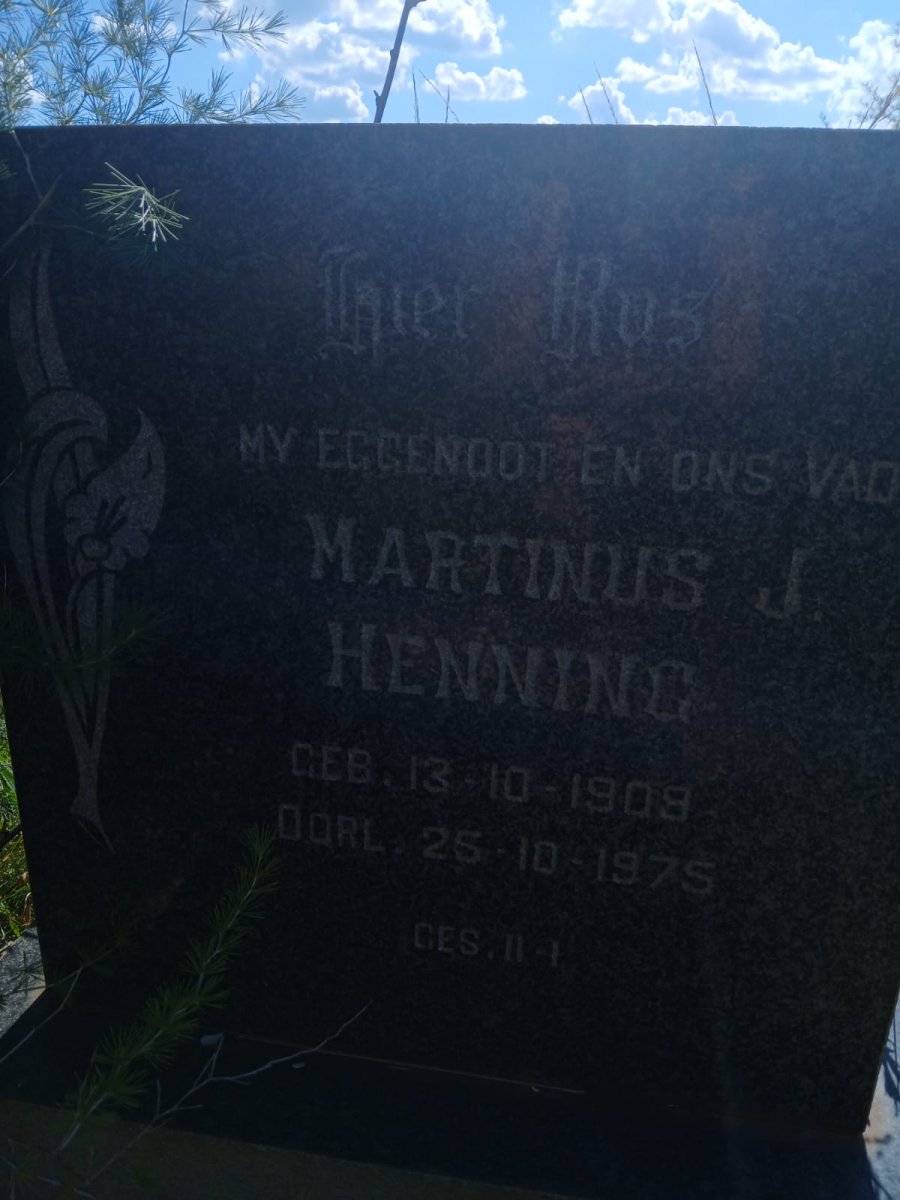 HENNING Martinus J. 1909-1875