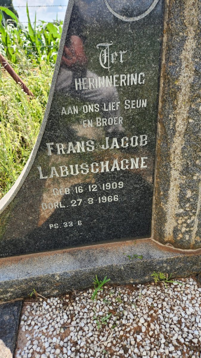 LABUSCHAGNE Frans Jacob 1909-1966