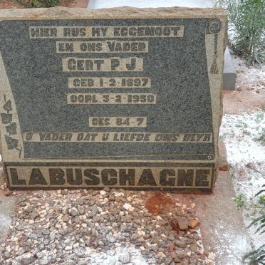 LABUSCHAGNE Gert P.J. 1897-1950