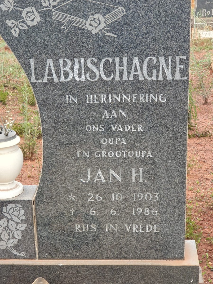 LABUSCHAGNE Jan H. 1903-1986