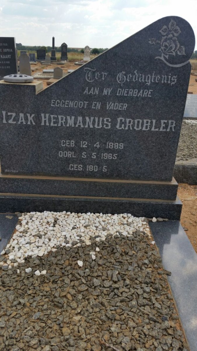 GROBLER Izak Hermanus 1889-1965