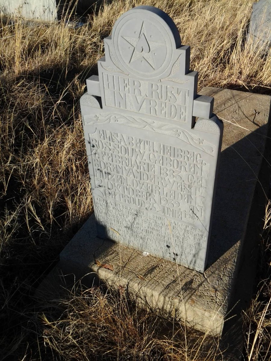 ROSSOUW Elisabeth Heibreg nee VAN DER WESTHUIZEN 1883-1939
