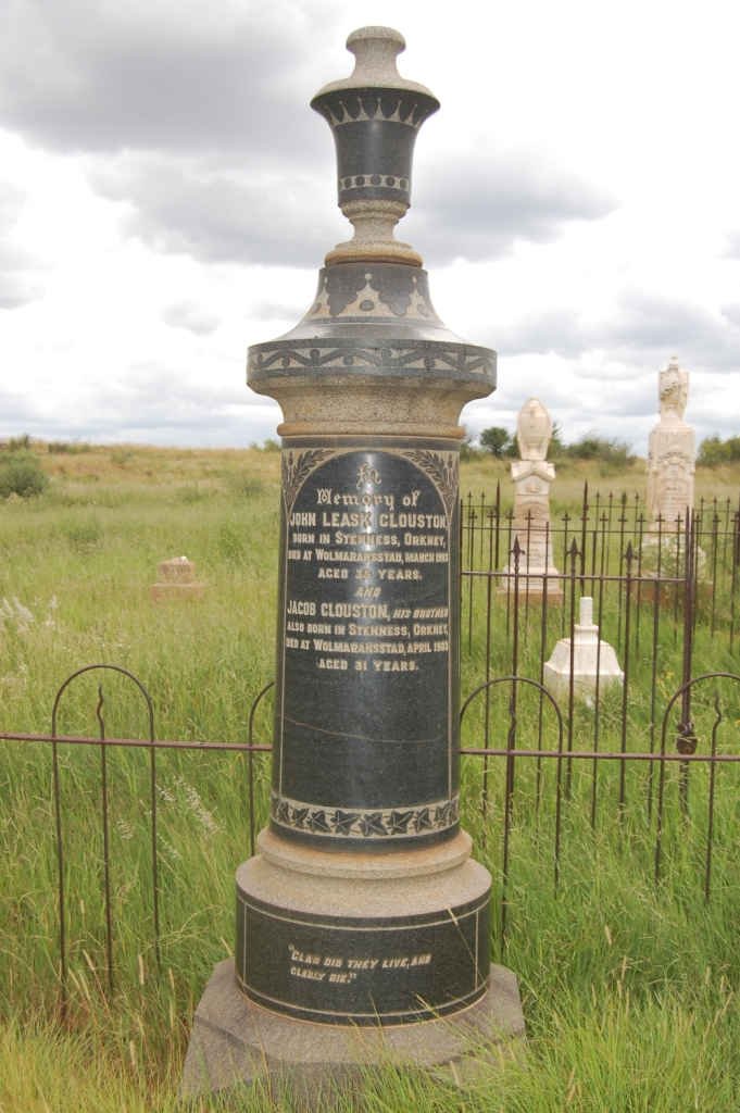 CLOUSTON John Leask -1903 :: CLOUSTON Jacob -1903