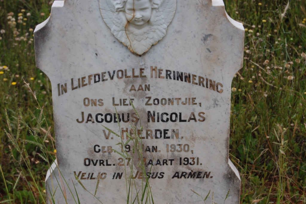 HEERDEN Jacobus Nicolas, v. 1930-1931