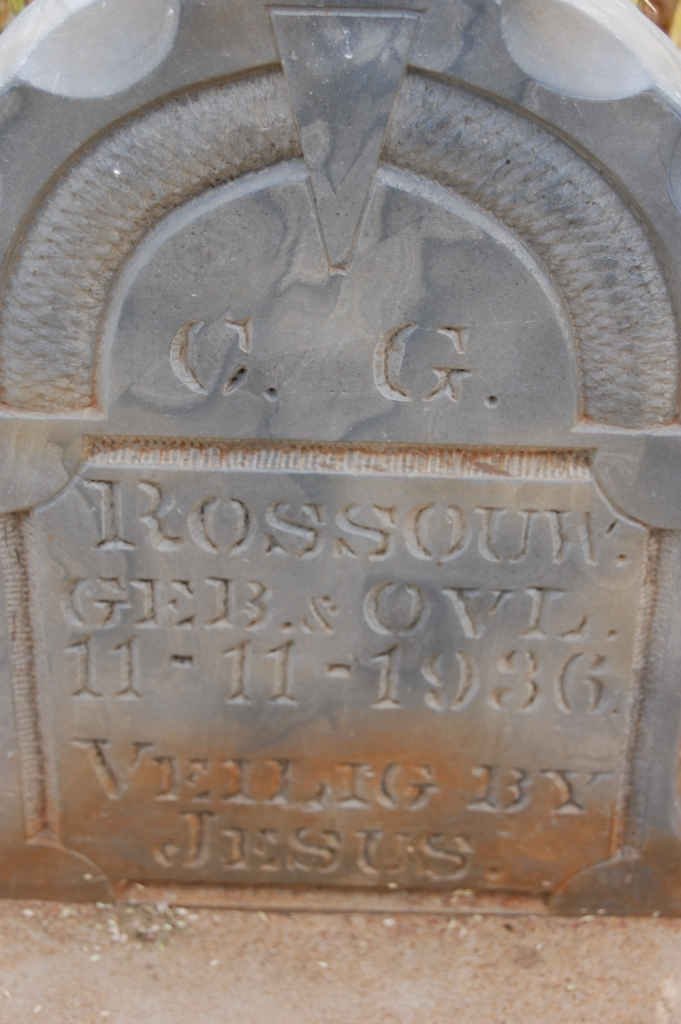 ROSSOUW C.G. 1936-1936