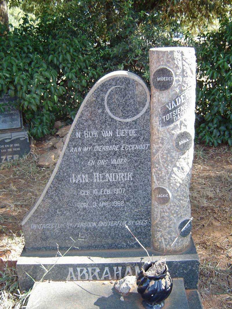 ABRAHAM Jan Hendrik 1907-1962