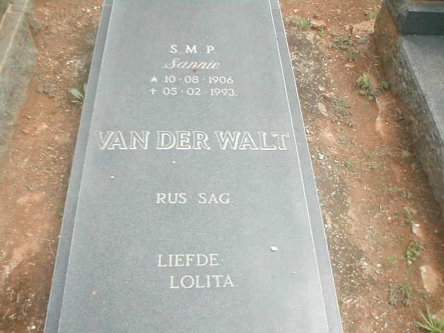 WALT S.M.P., van der 1906-1993